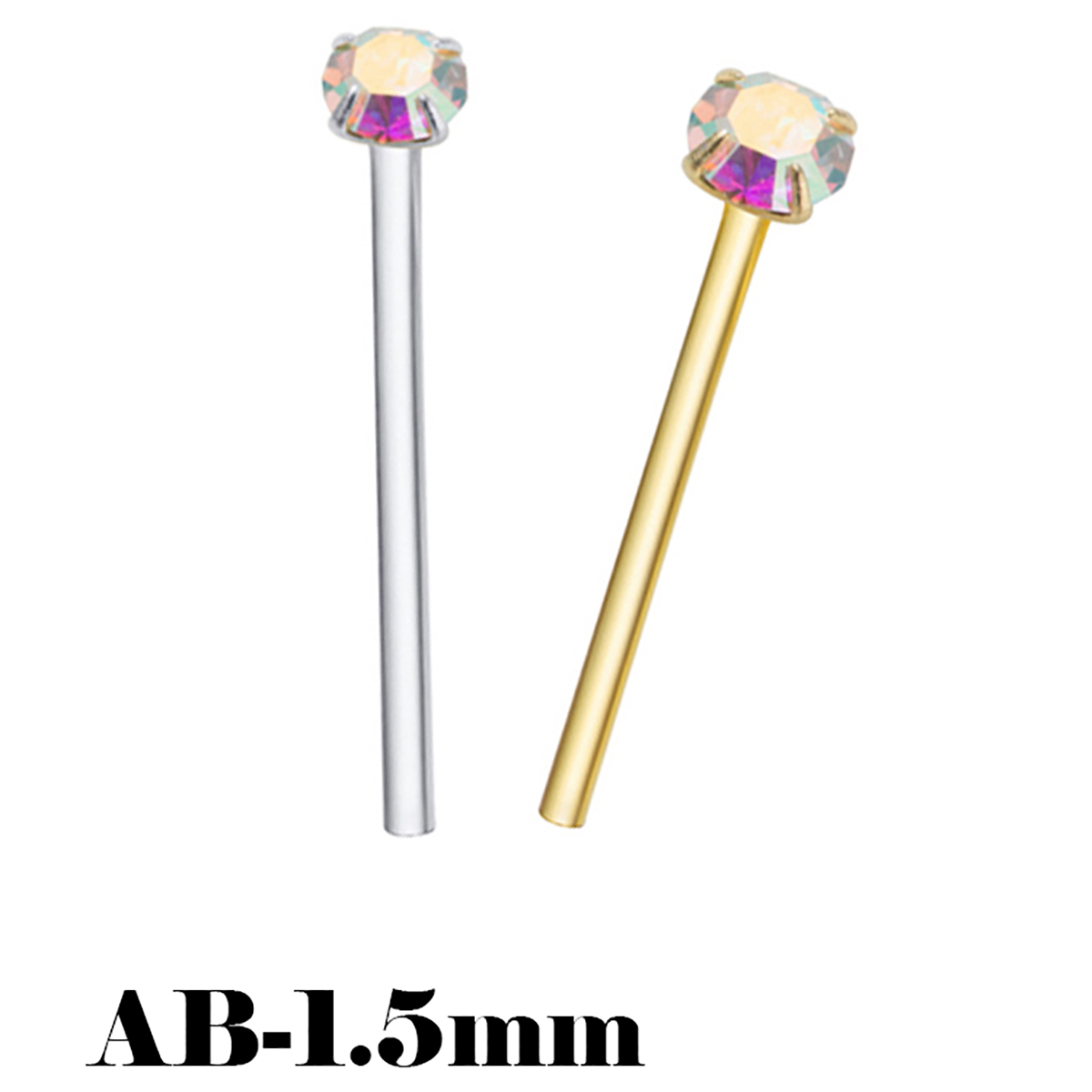 Body Jewelry La - 925 Sterling Zilveren Neus Studs Mini