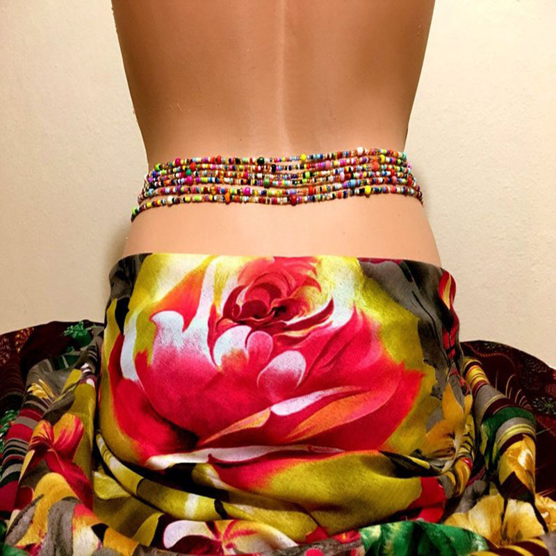 Body Jewelry Usa - Vrouwen Gelaagde Kralen Buik Ketting Boho