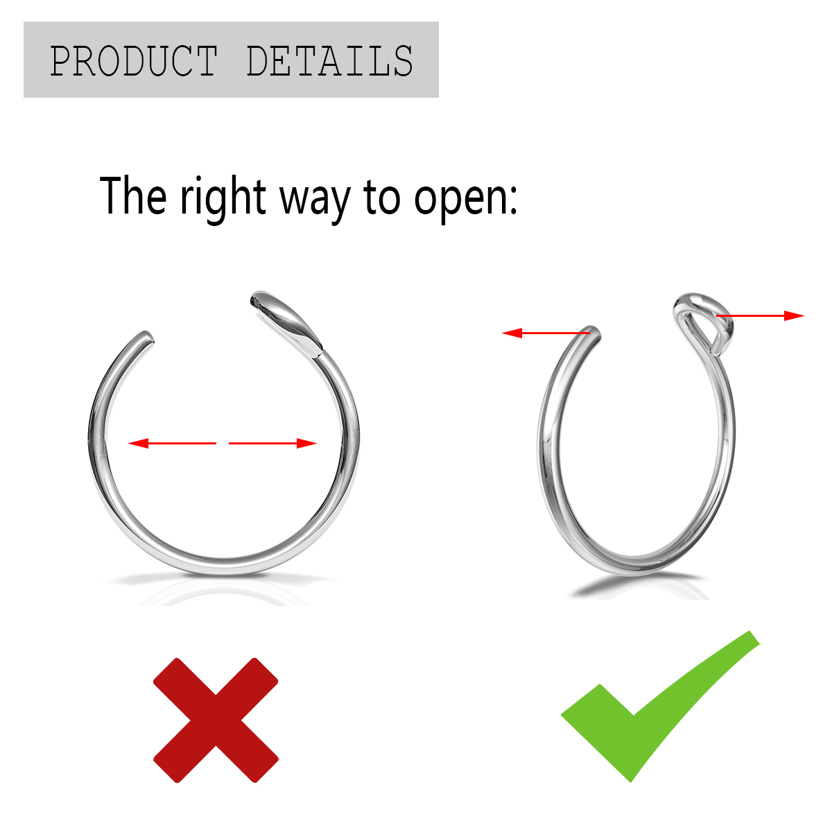 2 stuks roestvrijstalen persoo - Body Jewelry Metal Types recensie en prijs