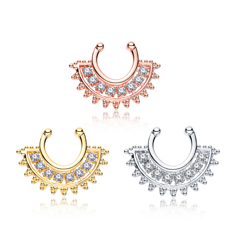 1PCS U-type Fake Septum Clicke - Body Jewelry Metal Types recensie en prijs