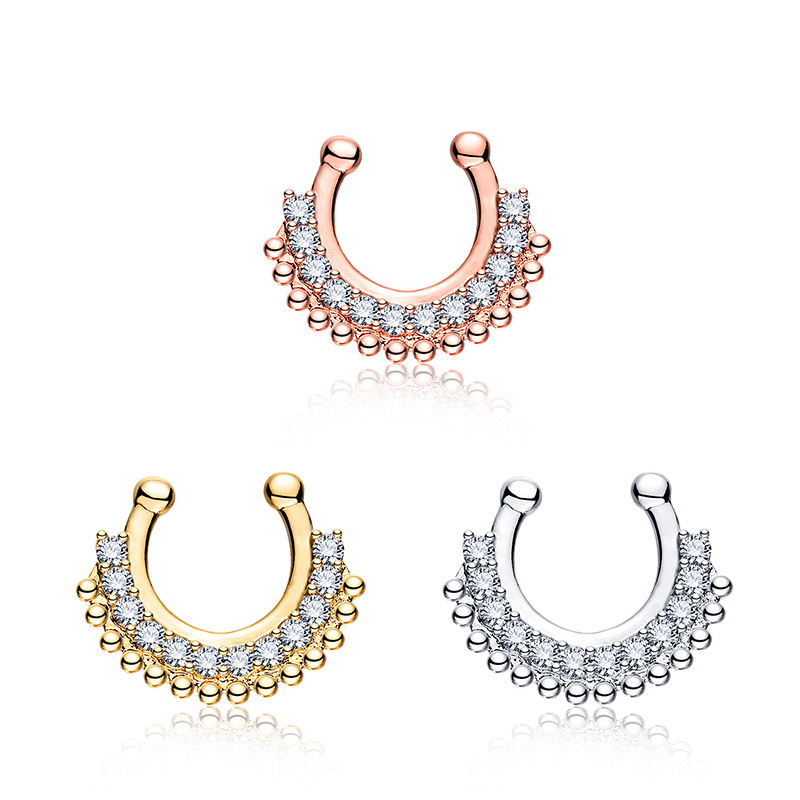 1PCS U-type Fake Septum Clicke - Body Jewelry Metal Types recensie en prijs