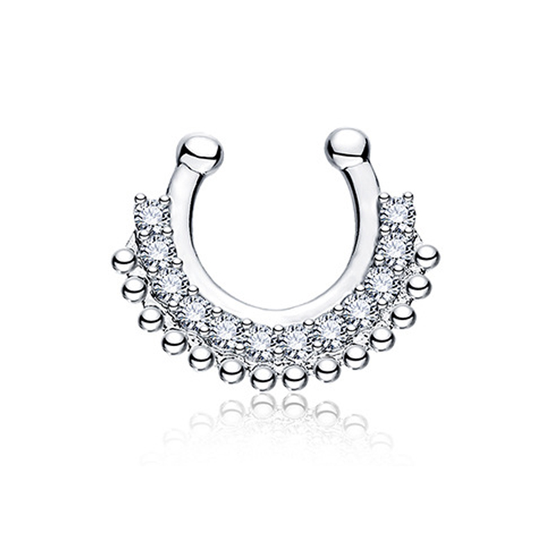 1PCS U-type Fake Septum Clicke - Body Jewelry Metal Types recensie en prijs