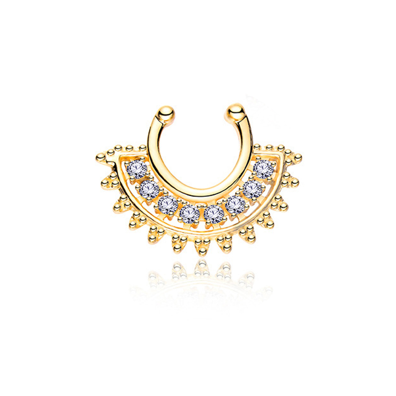 1PCS U-type Fake Septum Clicke - Body Jewelry Metal Types recensie en prijs