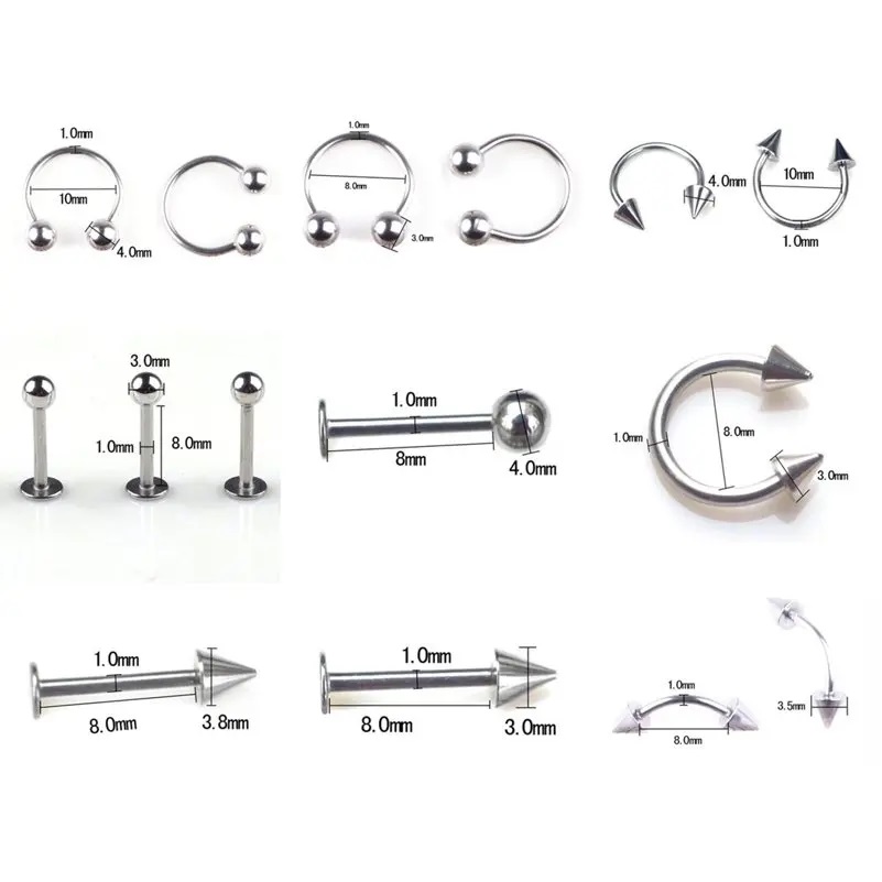 45/80/110 Stuks Mix Stijlen Ro - Body Jewelry Display Case recensie en prijs