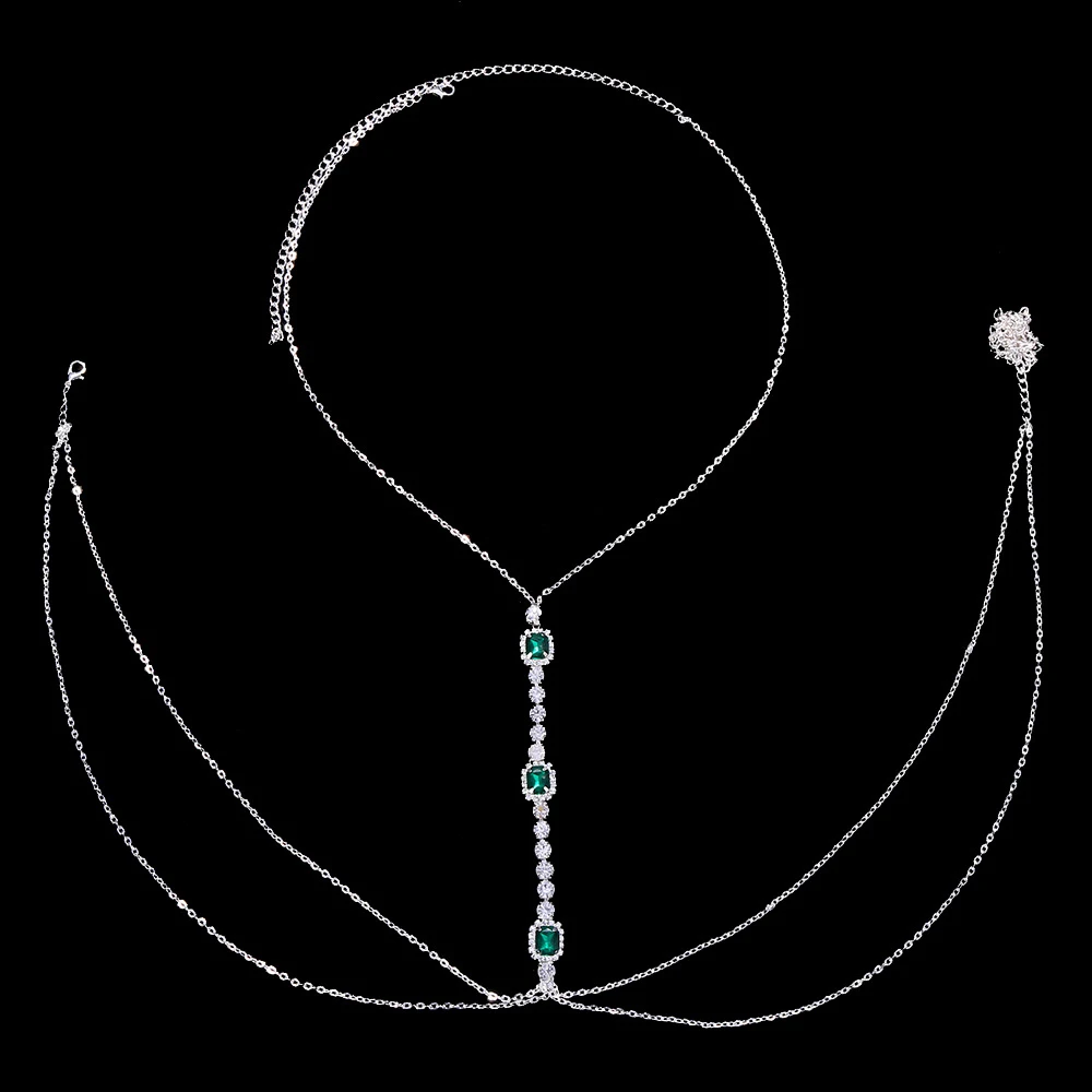 Mode vierkante bruids ketting  - Body Jewelry For Backless Dress recensie en prijs