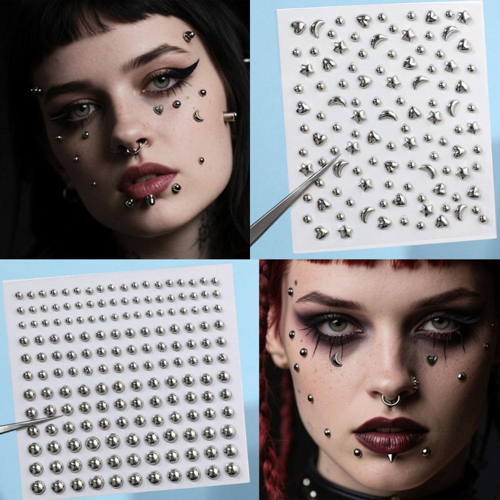 1 vel acryl strass stickers, n - Body Jewelry Eyebrow recensie en prijs