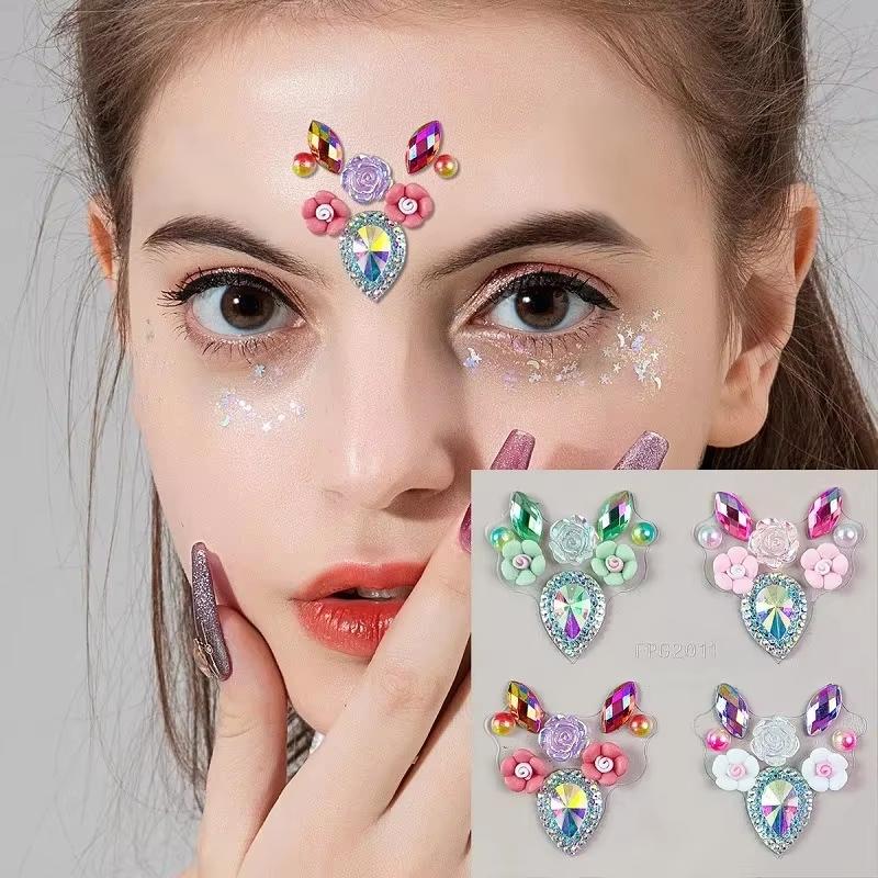 Rave Make-up 3D Gezichts-Rhine - Body Jewelry Eyebrow recensie en prijs