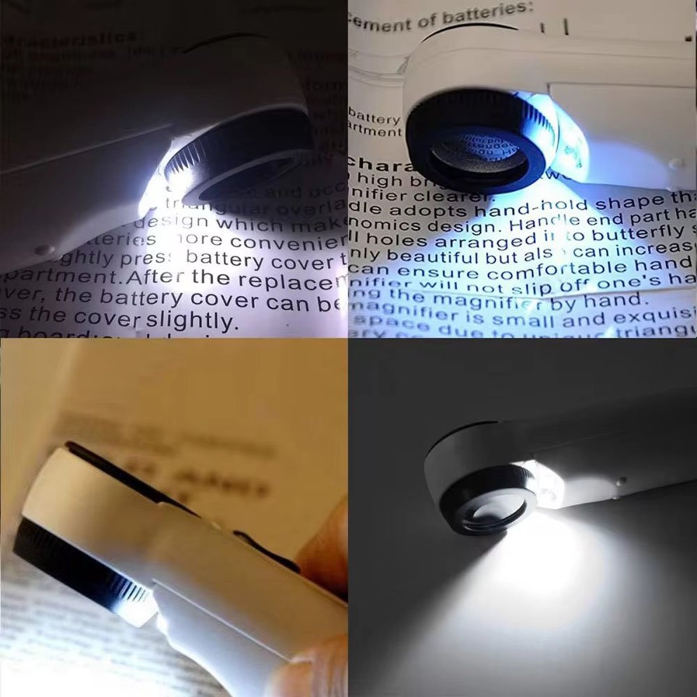 40x vergrootglas met 2 LED-lam - Body Jewelry Websites recensie en prijs