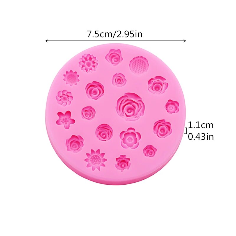 Bloemen siliconen mal bloem ha - Body Jewelry Display Case recensie en prijs