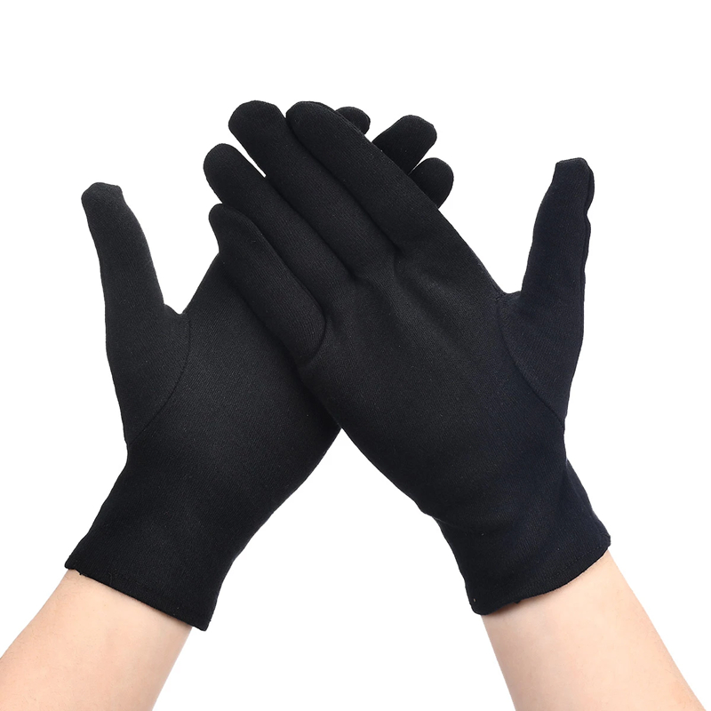 Zwarte katoenen handschoenen,  - Body Jewelry Websites recensie en prijs