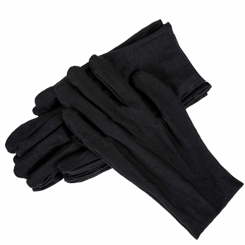 Zwarte katoenen handschoenen,  - Body Jewelry Websites recensie en prijs