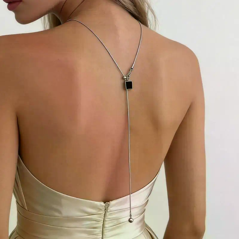 Glinsterende parel rugketting  - Body Jewelry For Backless Dress recensie en prijs
