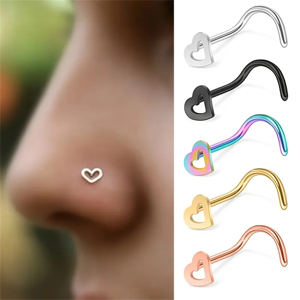 EVISPOL 5 Stuks Mode Holle Har - Body Jewelry Metal Types recensie en prijs