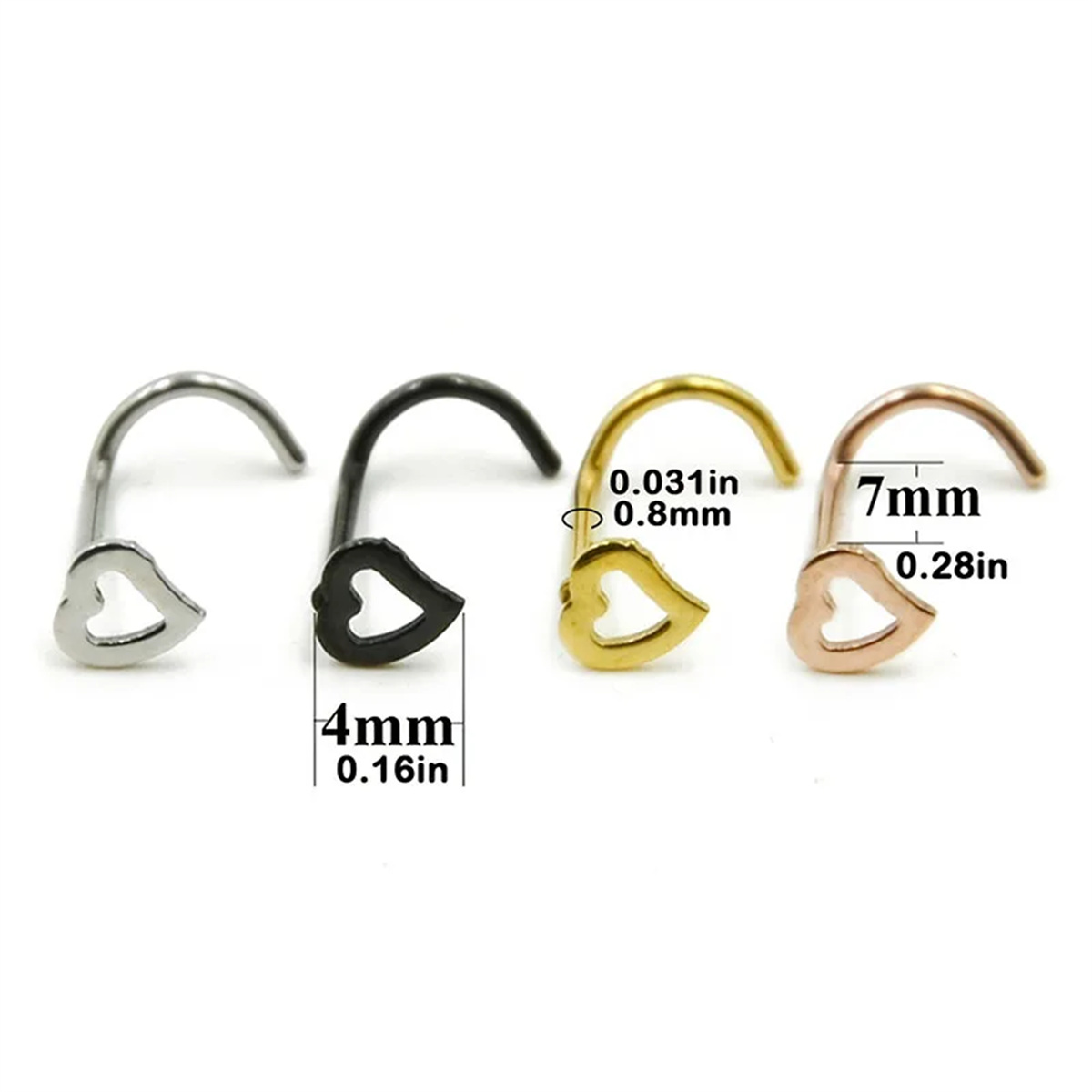 EVISPOL 5 Stuks Mode Holle Har - Body Jewelry Metal Types recensie en prijs