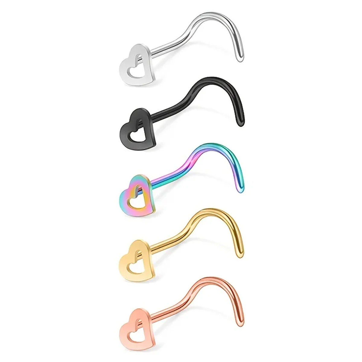 EVISPOL 5 Stuks Mode Holle Har - Body Jewelry Metal Types recensie en prijs